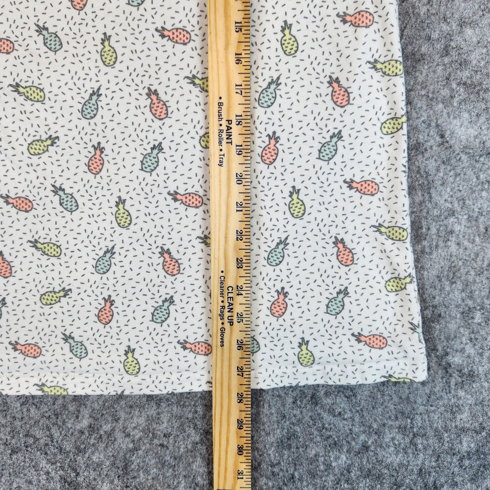Chubbies Pineapple Tank Top Shirt Men L Cream Pocket Tropical Hawaiian Beach Gym - Picture 7 of 8